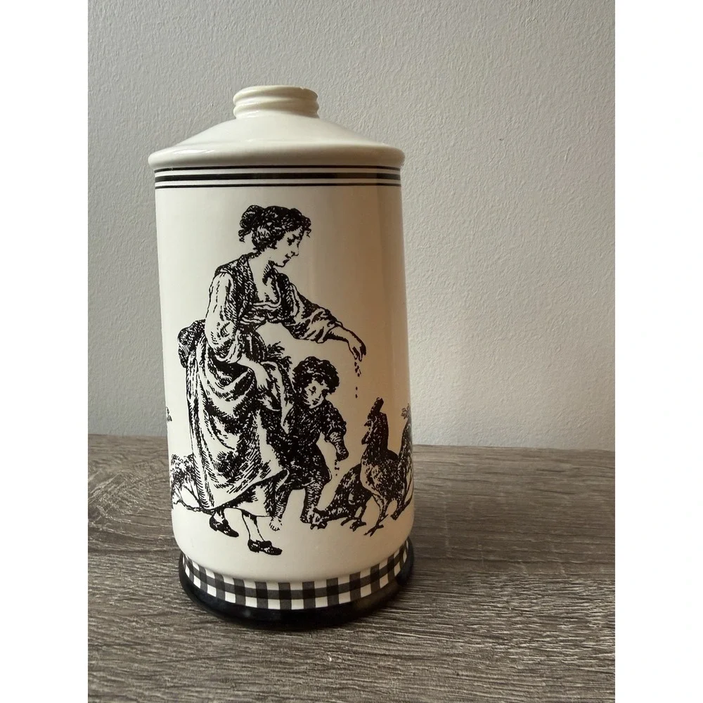 Waverly Country Life Toile Ceramic Classic French Country Bathroom Old Money